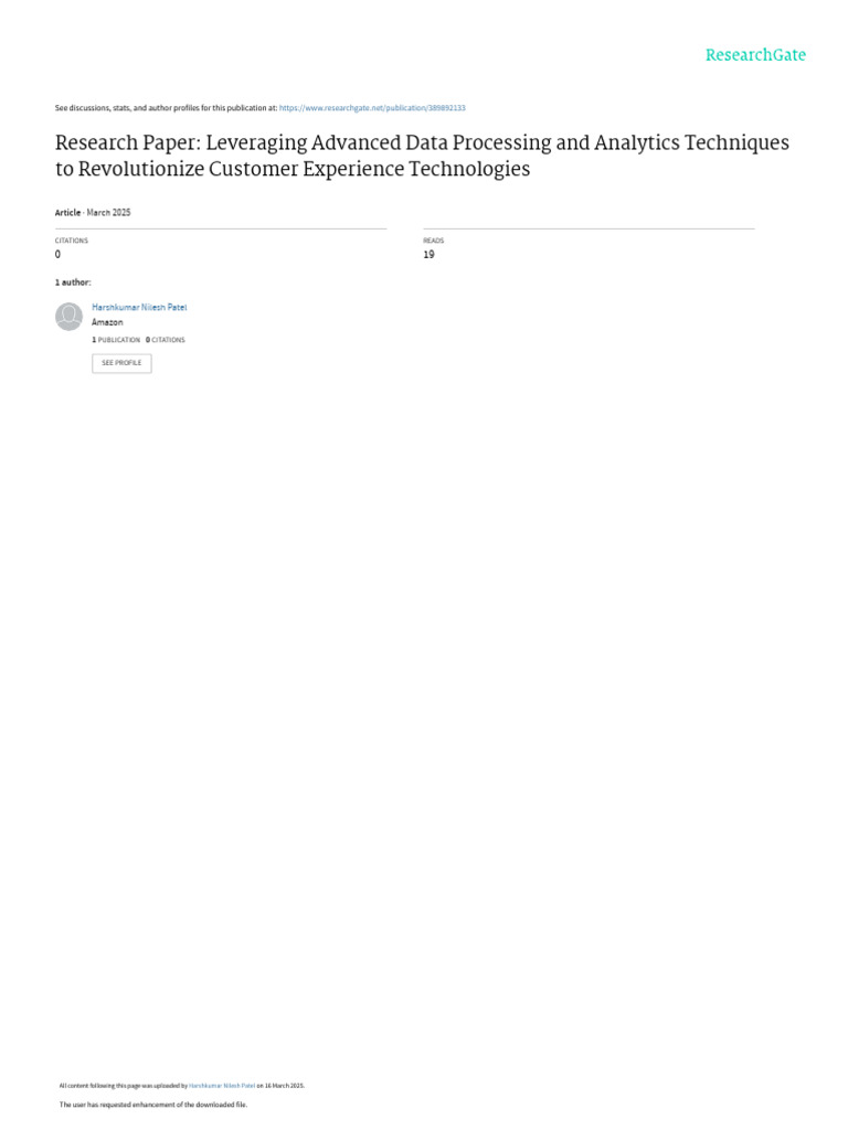 Enhancing CX with Data Analytics & AI | PDF | Analytics | Artificial ...