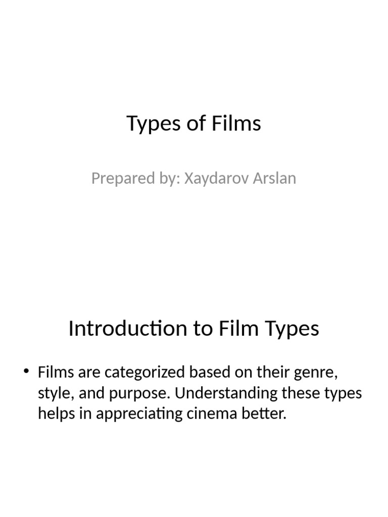 Film Styles and Genres Overview | PDF