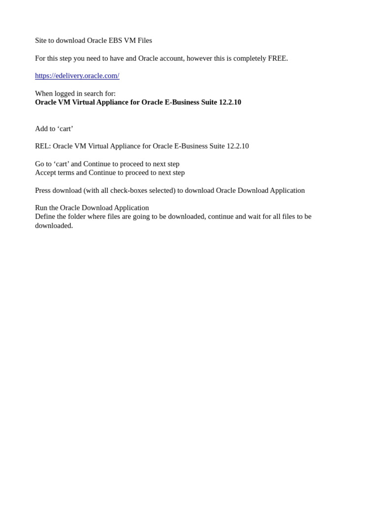 Download Oracle EBS VM Files Guide | PDF