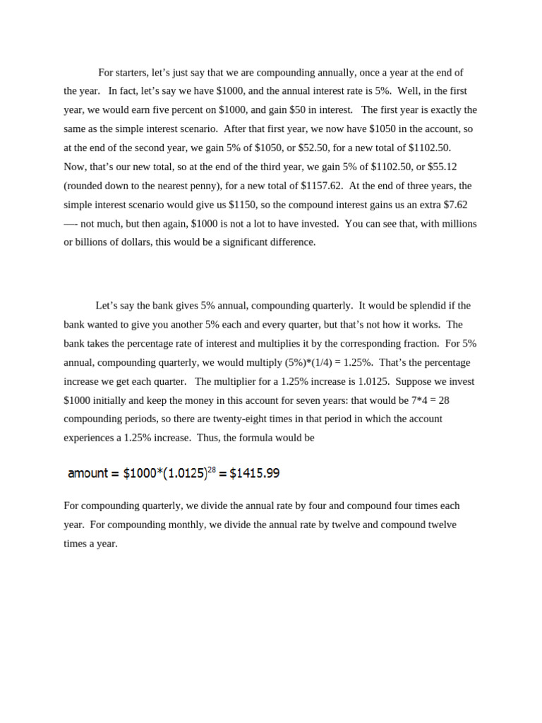 Compound interest | PDF