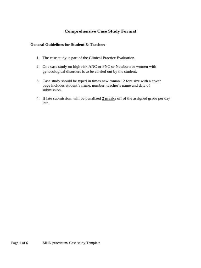 Maternal Health Nursing Case Study Guide | PDF | Anatomical Terms Of ...