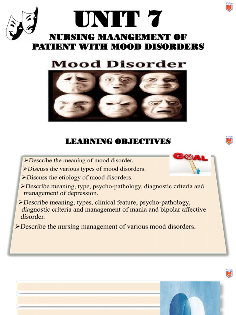 UNIT 7 MOOD DISORDERSencrypted | PDF | Mania | Bipolar Disorder