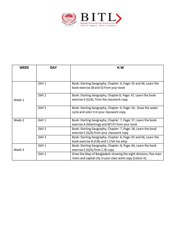 Geography Class 3 Pdf