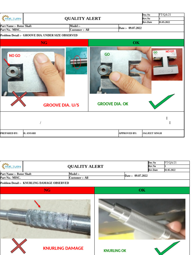 FT Qa 21 Quality Alert | PDF