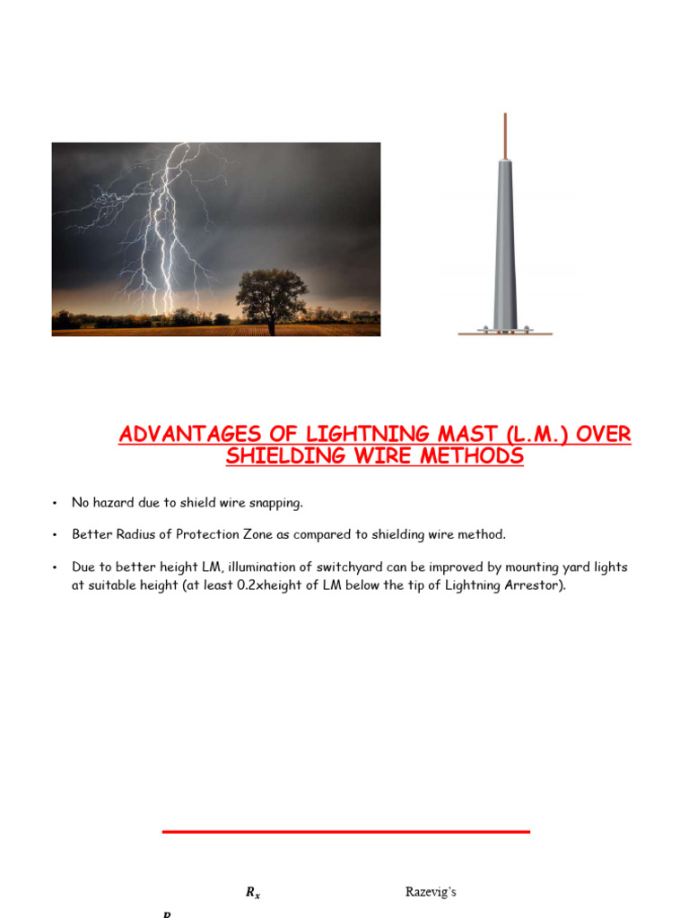 Lightning Protection with Single Mast | PDF | Lightning | Electromagnetism