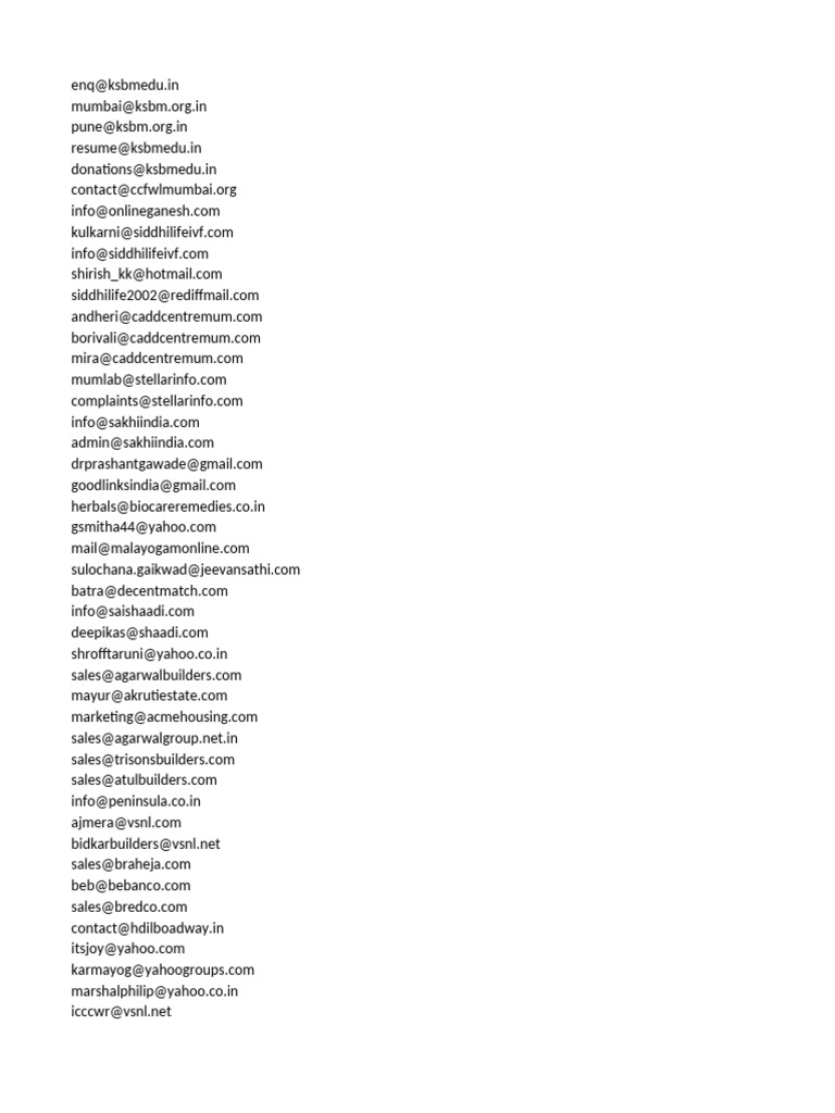 5,000 Canada Email Database PDF