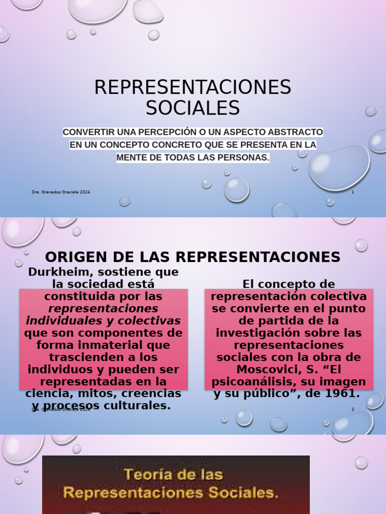 Representaciones Sociales | PDF | Conocimiento | Conceptos psicologicos