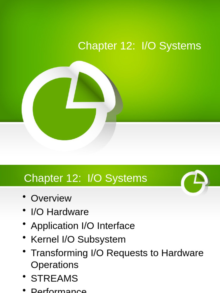 11_Input Output systems | PDF | Input/Output | Operating System
