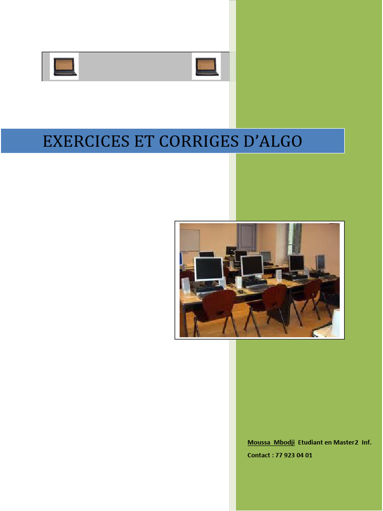 Exercices et corrigés d'algorithmique | PDF | Fichier texte | Fichier ...