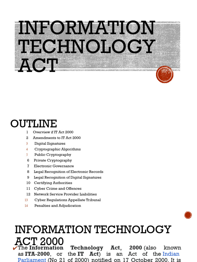 Asymmetric Cryptography in IT Act | PDF | Public Key Cryptography | Key ...