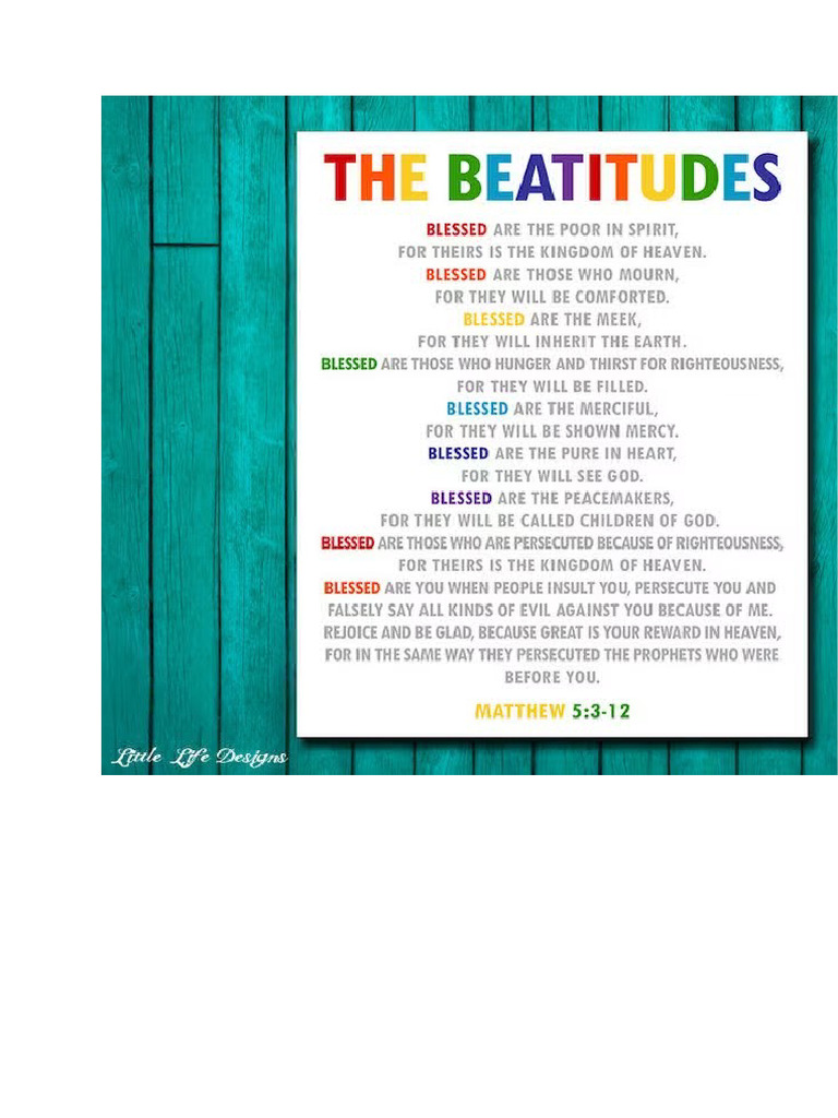 Beatitudes | PDF