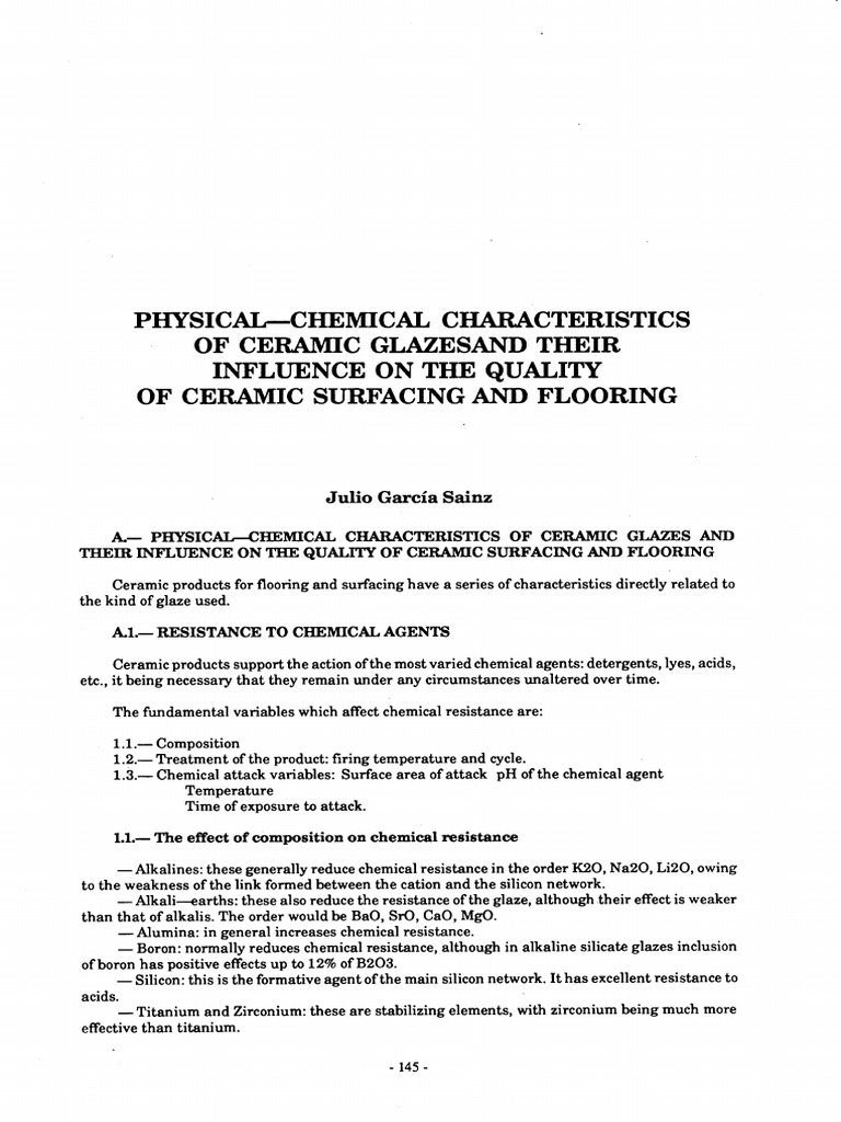 Ceramic Glaze Properties and Quality Impact | PDF | Ceramics | Wear