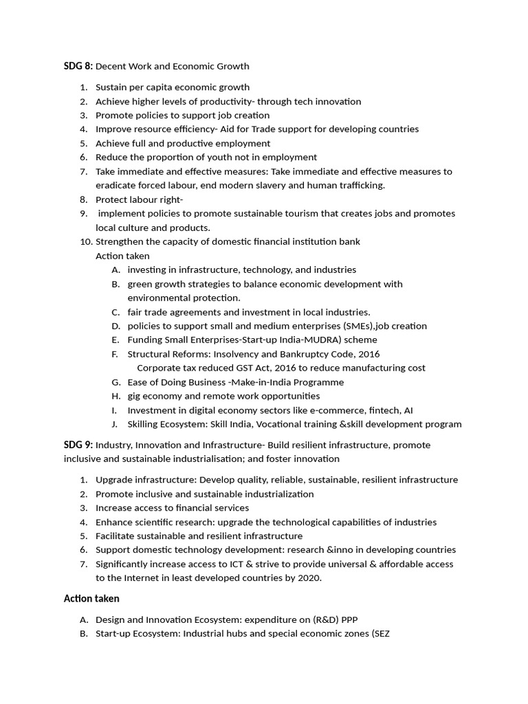 SDG 8 | PDF | Sustainability | Infrastructure