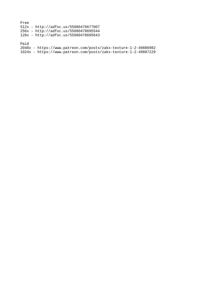 Zakx Texture Pack Download Links | PDF
