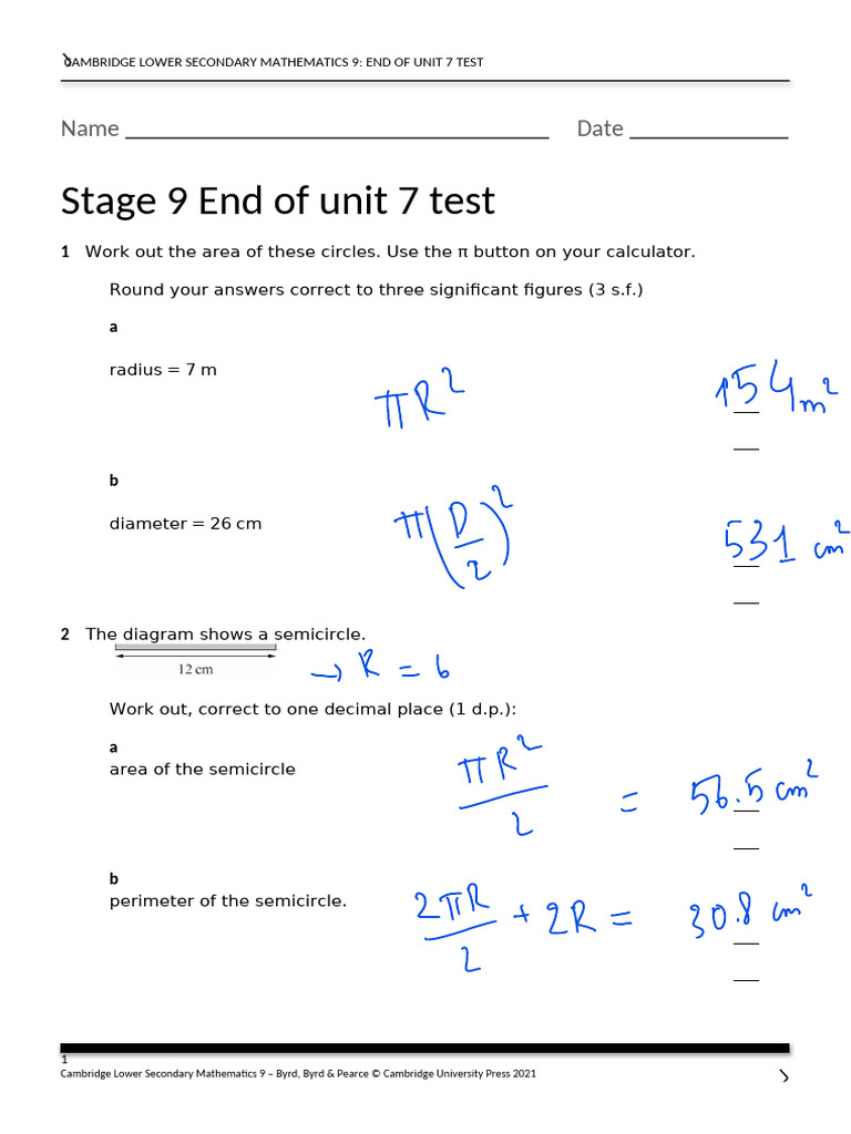 789189092-Unit-7-End-Of-unit-Test 1 | PDF