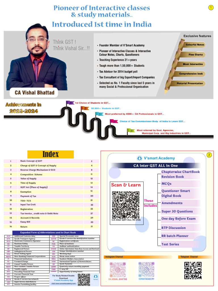 Comprehensive GST Study Guide 2023 | PDF | Value Added Tax | Taxes