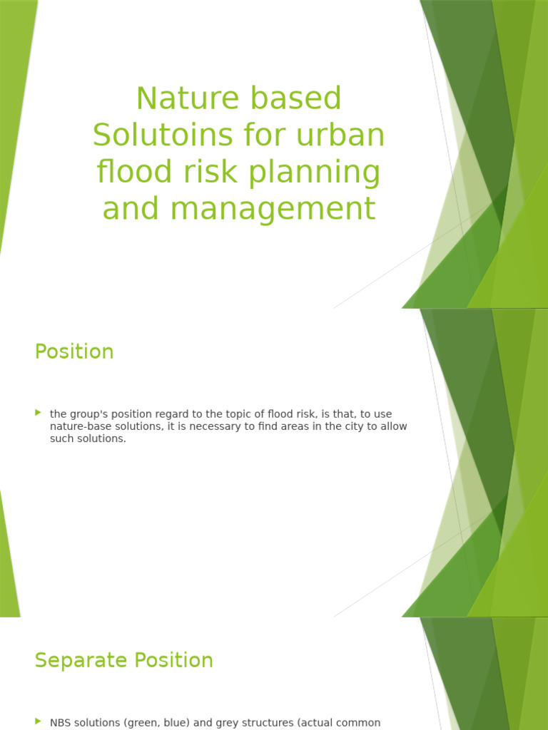Nature-Based Solutions for Urban Flood Management | PDF