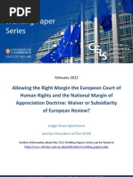 Download Allowing the Right Margin the European Court of Human Rights and the National Margin of Appreciation Doctrine Waiver or Subsidiarity of European Review by jailhouselawyer SN84297501 doc pdf