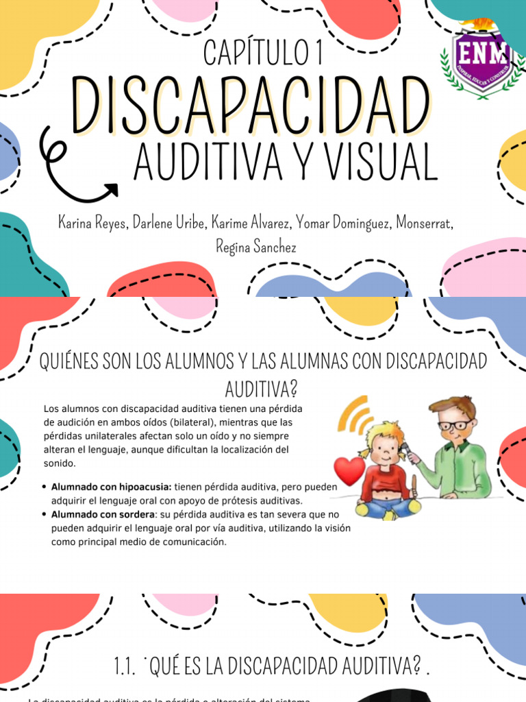 Presentacion de Discapacidad Auditiva | PDF