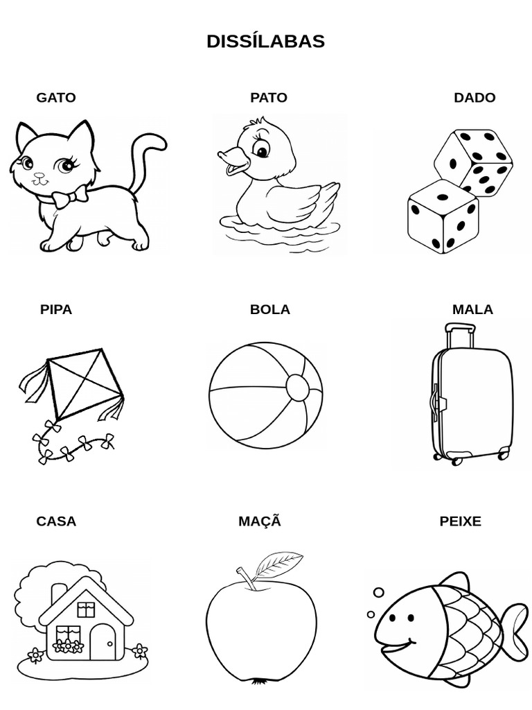 Lista de Palavras Dissílabas | PDF