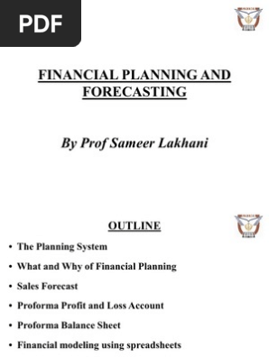 Financial Planning & Forecasting