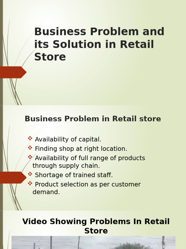 Retail Store Challenges and Solutions | PDF
