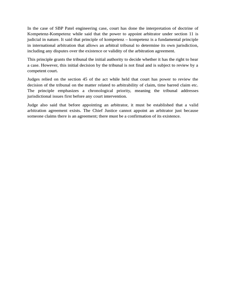 Analysis of SBP Patel Engineering Case | PDF