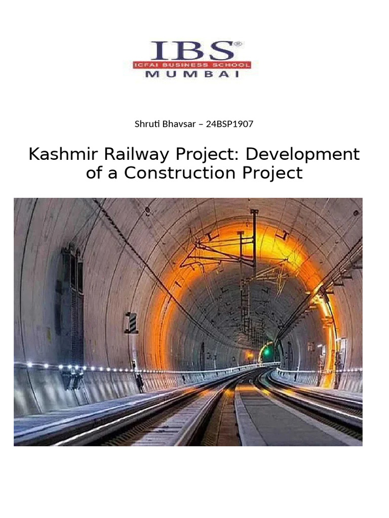 Kashmir Railway Project Challenges & Solutions | PDF | Geotechnical ...