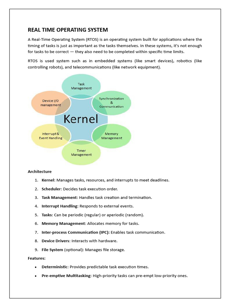 Real Time Operating System | PDF | Scheduling (Computing) | Operating ...
