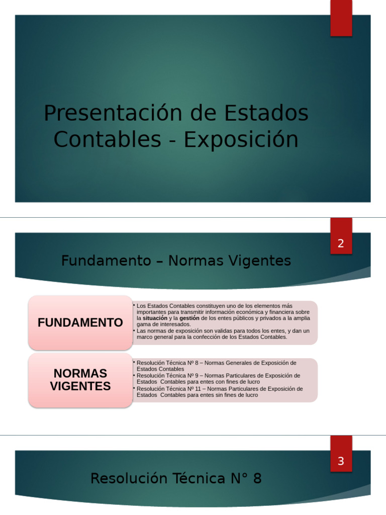 Normas de Exposición de EECC | PDF | Contabilidad | Estado financiero