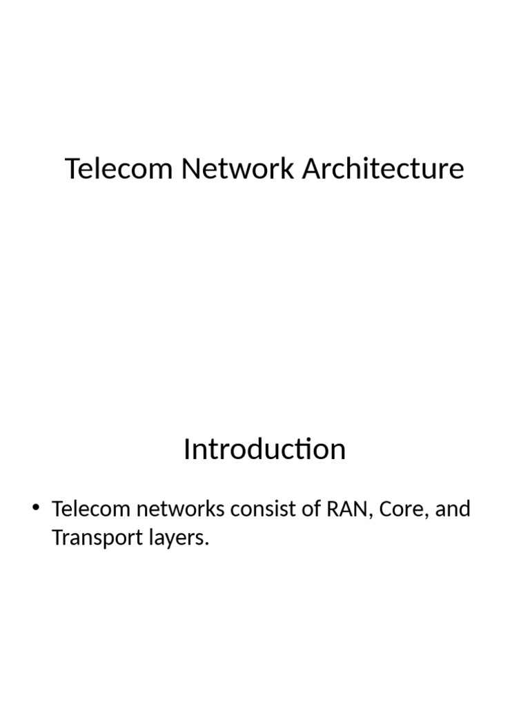 Telecom_Network_Architecture | PDF