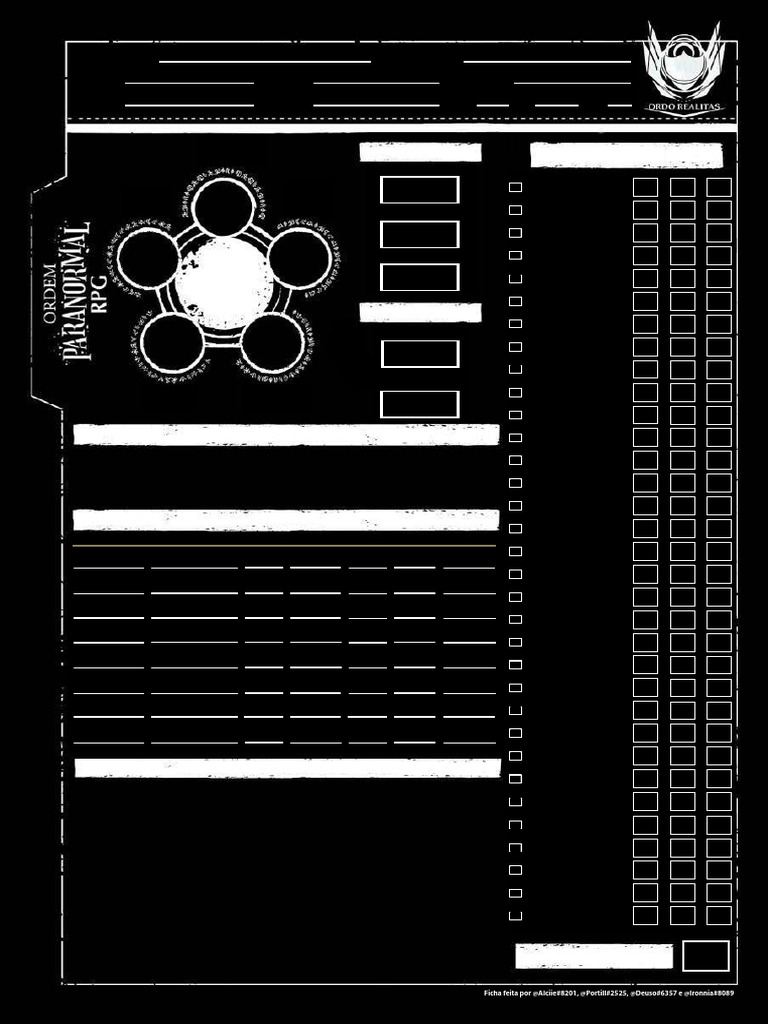Ficha de Personagem para RPG | PDF