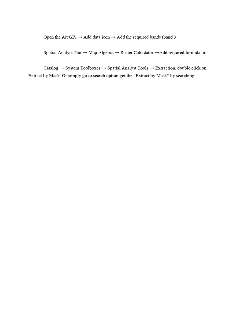 ArcGIS Raster Calculation Guide | PDF