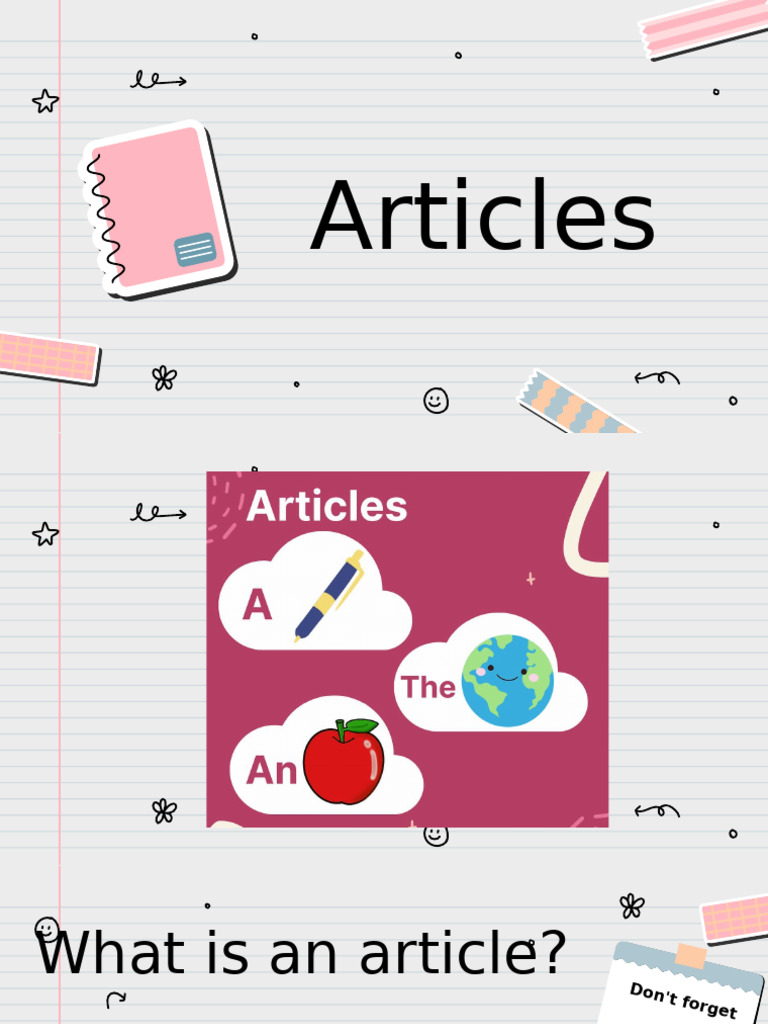 Articles in English | PDF | Noun | English Language