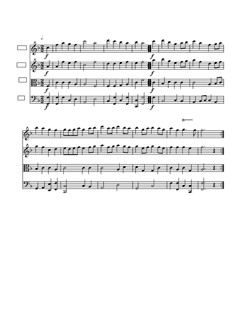 Bourreé.musica Acuatica | PDF