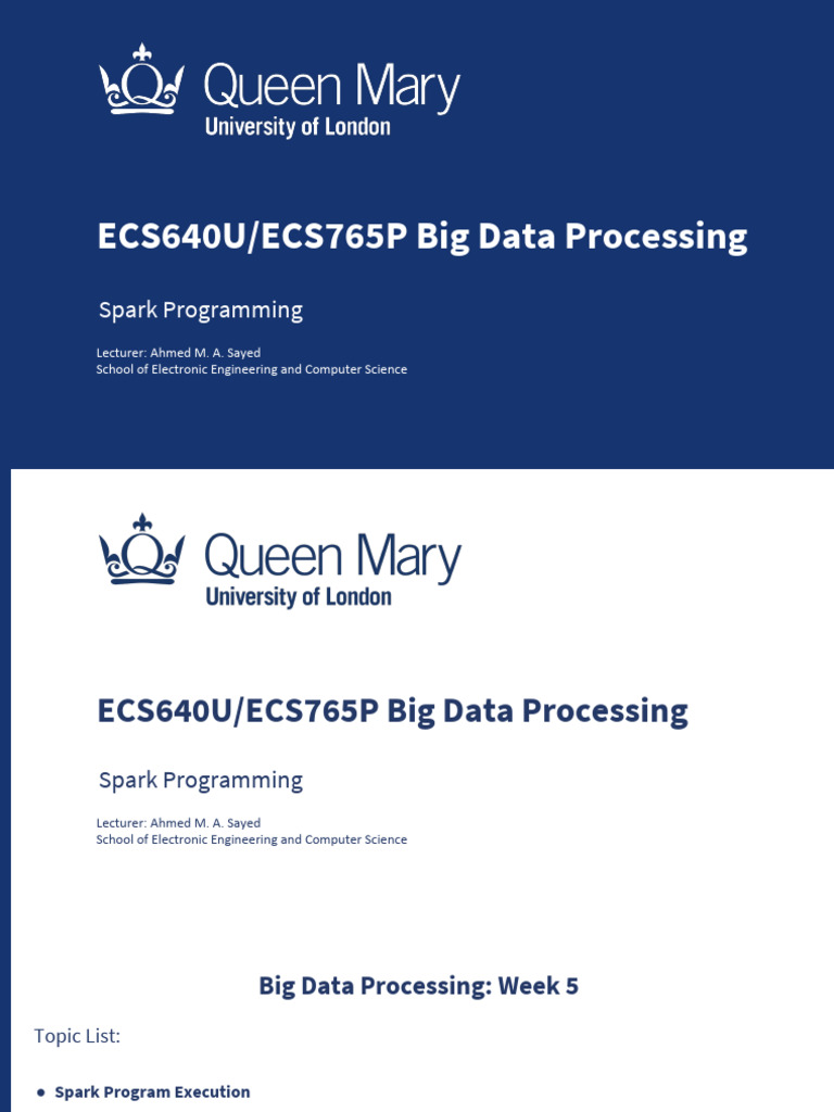 Spark Programming Overview and Execution | PDF | Apache Spark ...