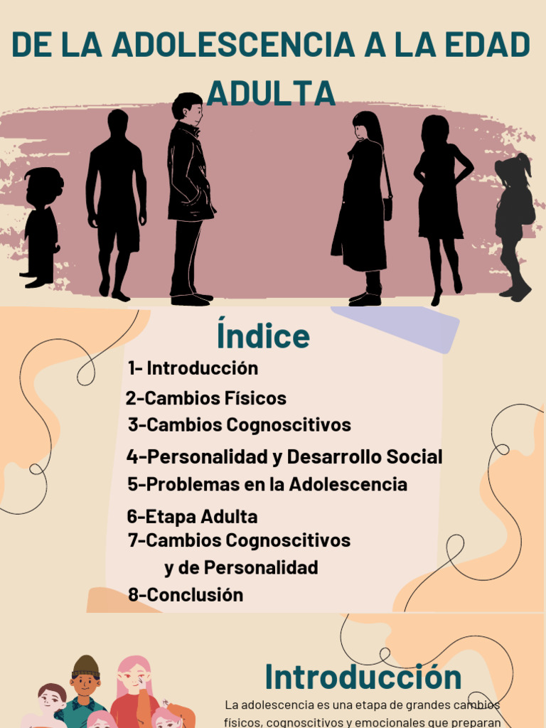Cambios en Adolescencia y Adultez | PDF | Adultos | Autoestima