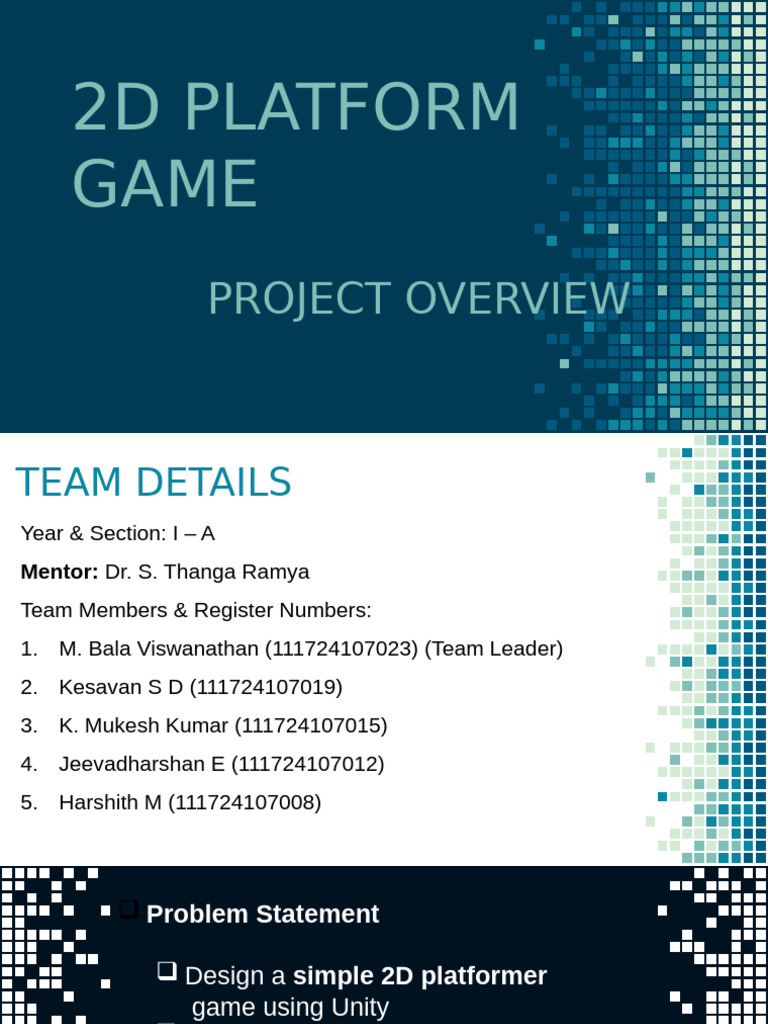 2D Platform Game Project Overview | PDF