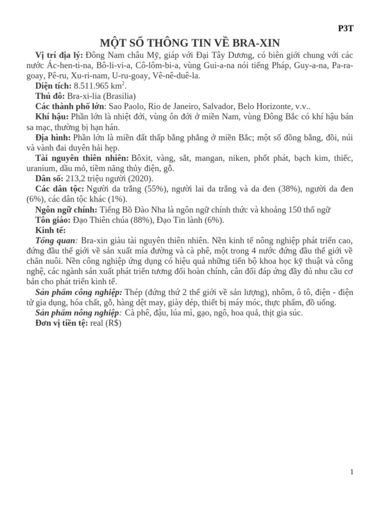 Một-Số-Thông-Tin-Về-Braxin-Đức 3 | PDF