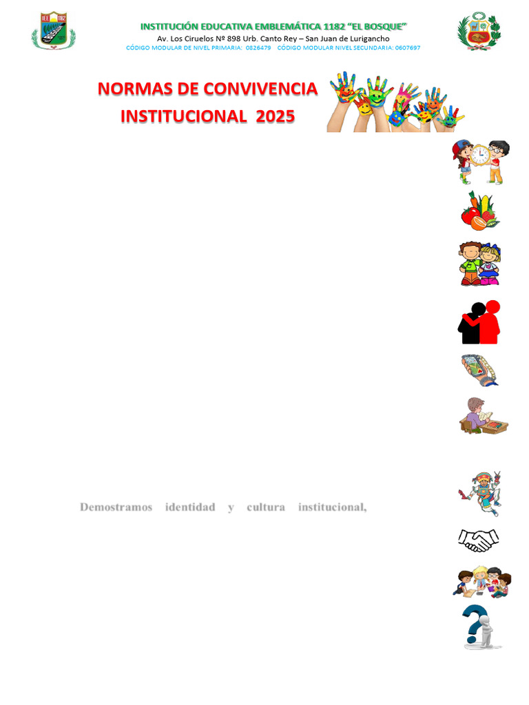 Normas de Convivencia 2025 | PDF