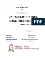 Car Speed Control Using Bluetooth