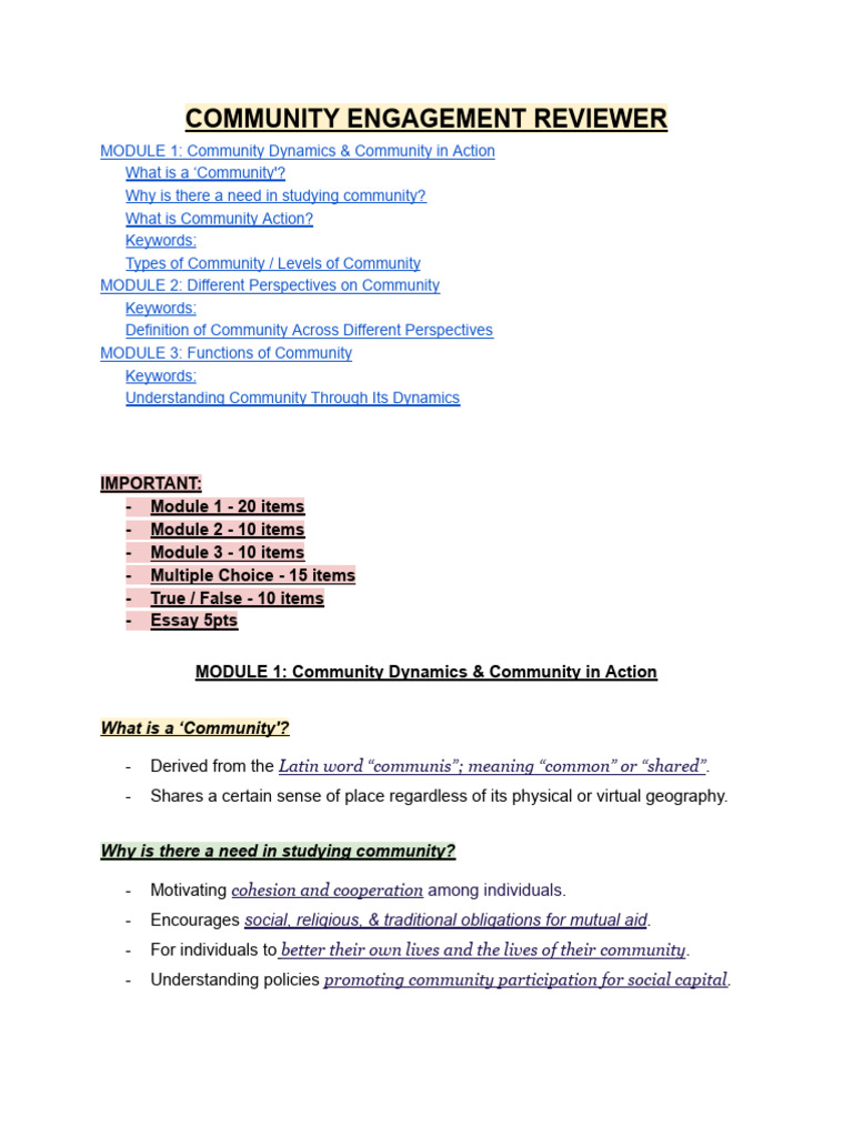 Community Engagement and Dynamics Guide | PDF | Community | Social Capital