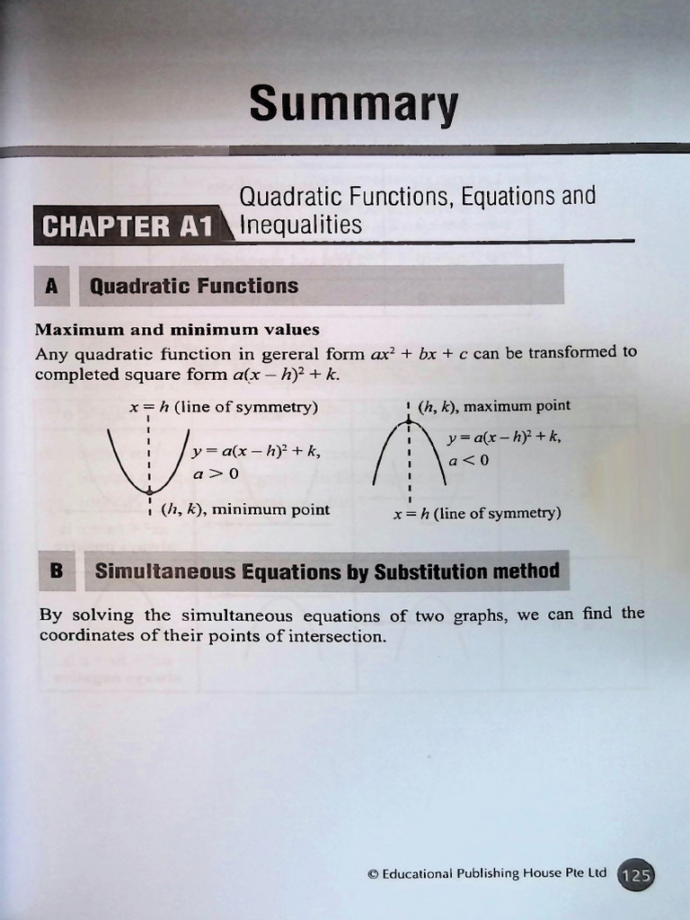 Quadratic Functions and Equations Guide | PDF | Quadratic Equation ...