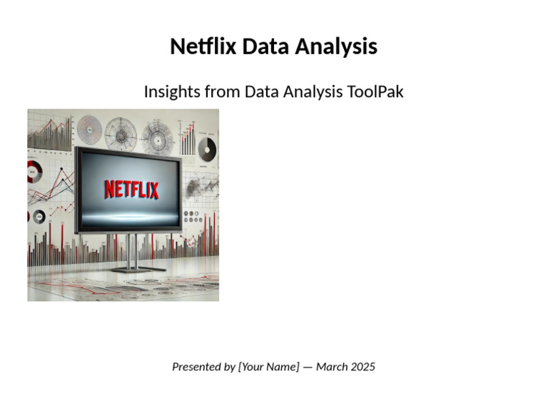 Slide 1 Title Netflix Data Analysis | PDF