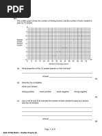 Exam Style Questions on Scatter Graphs | PDF | Scatter Plot
