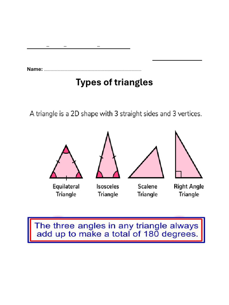 Types of Triangles and Quadrilaterals | PDF