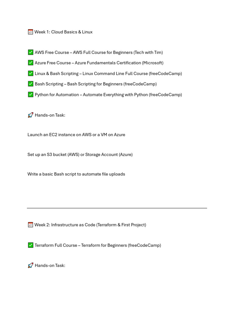 Cloud Automation and DevOps Job | PDF