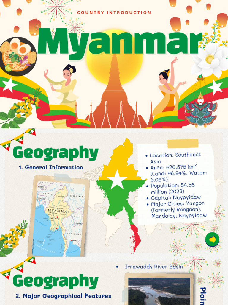 Overview of Myanmar: Geography, Economy, Culture | PDF | Myanmar