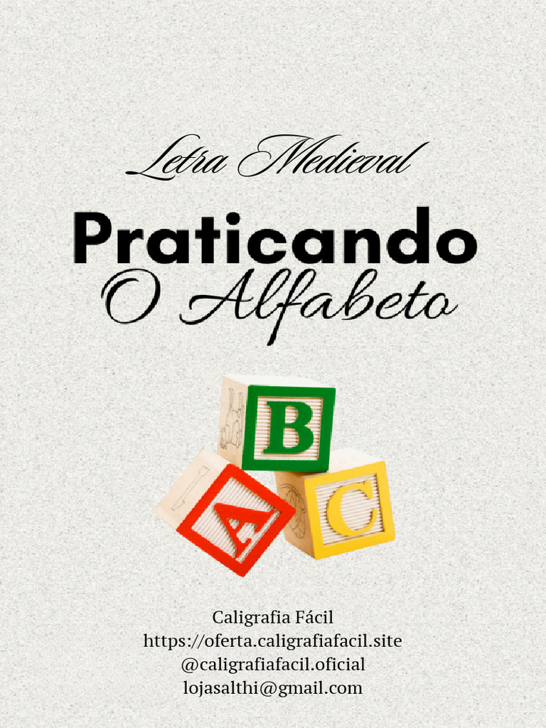 Alfabeto Letra Medieval | PDF | Caligrafia | Escrita