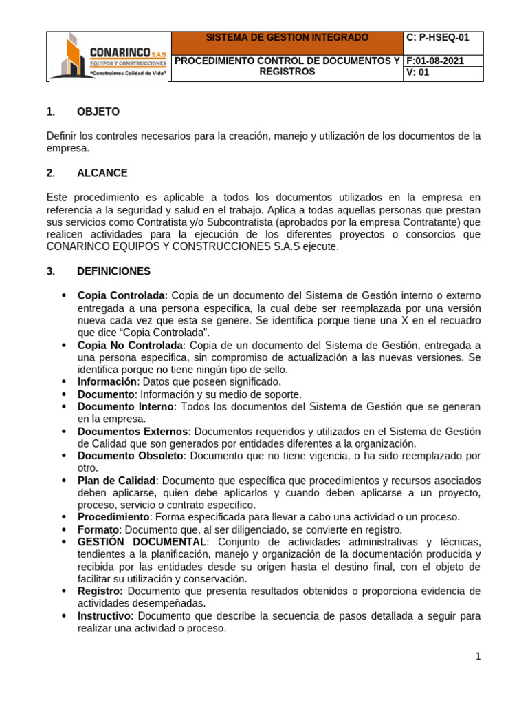 Control de Documentos en Gestión SST | PDF | Archivo de computadora ...